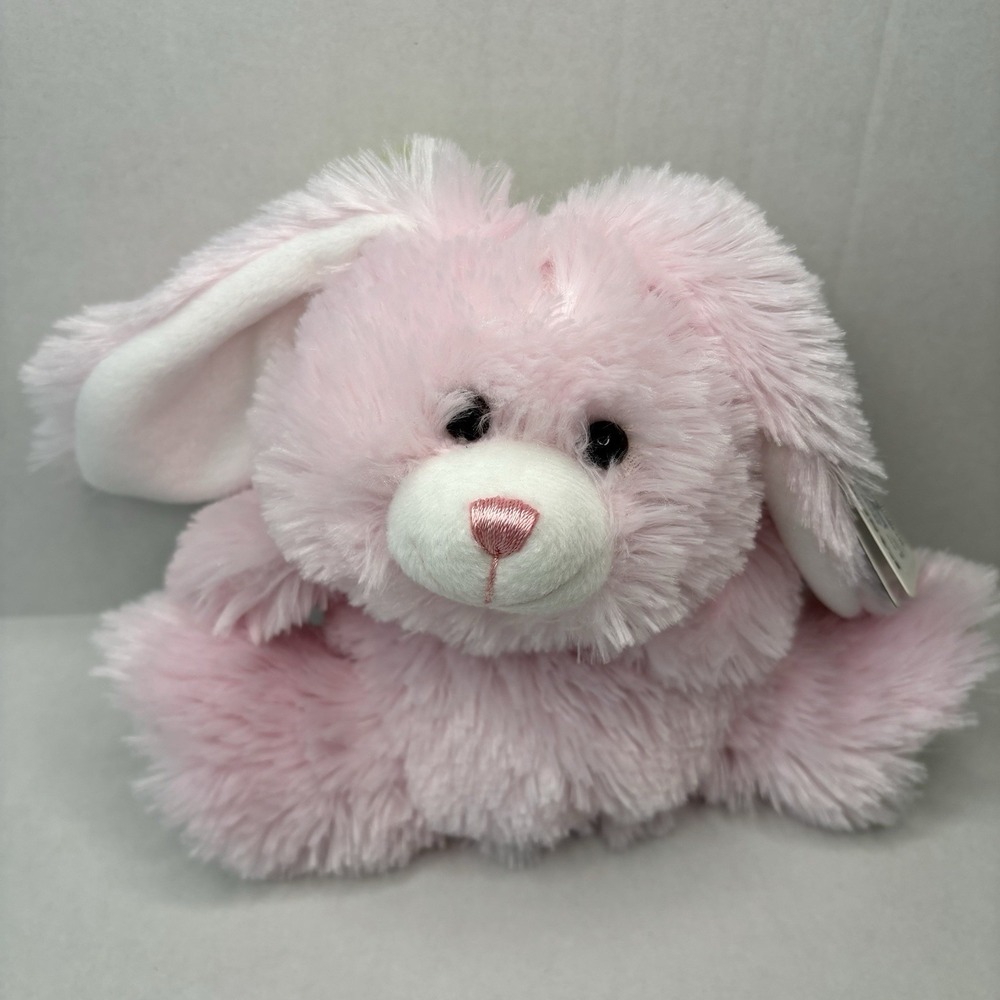 Passport Plush Hand Puppet Bunny Pink Rabbit Easter Stuffed Toy Pretend Play